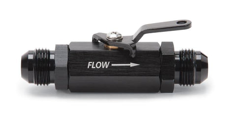 Russell Performance Shutoff Valve -8 AN Male Black Finish - 650643