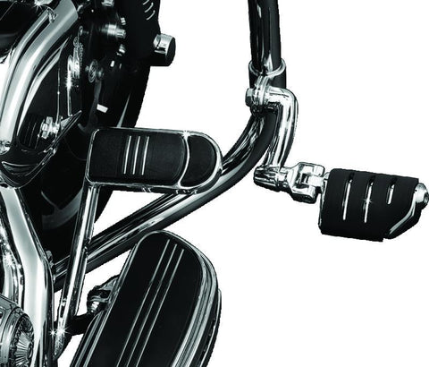 Kuryakyn Longhorn Trident Dually Offset Highway Pegs 1-1/4 in Clamp Chrome - 7555