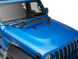 Raxiom 18-23 Jeep Wrangler JL Axial Series 30-In Single Row LED Light Bar w/ Hood Mounting Brackets - J139110