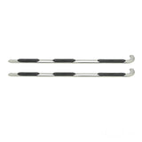Westin 2015-2018 Chevy Silv 2500/3500 Crew Cab (8 ft Bed) Platinum 4 Oval WTW Nerf Step Bars - SS - 24-54590