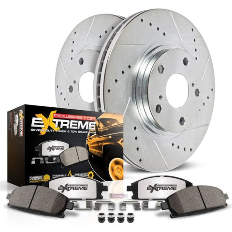 Power Stop 07-14 Cadillac Escalade Rear Z36 Truck & Tow Brake Kit - K2083-36