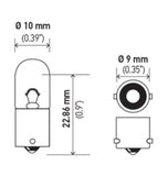 Hella Bulb 3893 12V 4W BA9s T2.75 - 3893