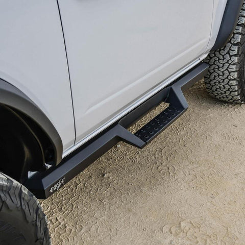 Westin/HDX 2021+ Ford Bronco (2-Door) Drop Nerf Step Bars - Textured Black - 56-14185