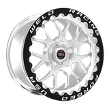 Weld S77 17x11 / 5x115 BP / 6.2in. BS Polished Wheel (High Pad) - Black Single Beadlock - 77HP7110W62F