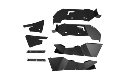DV8 21-25 Ford Bronco Rear Aluminum Inner Fenders - Black - INFEND-08RB