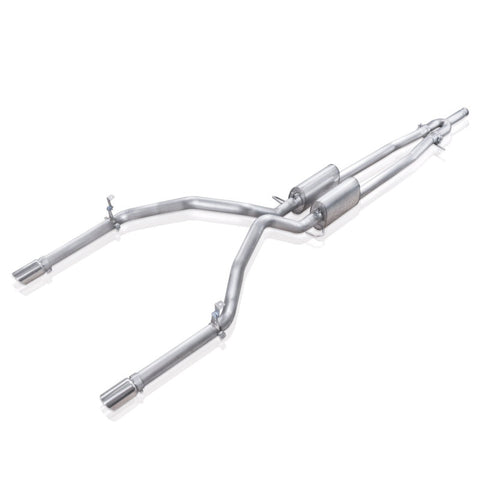 Stainless Works Chevy Silverado/GMC Sierra 2007-16 5.3L/6.2L Exhaust Y-Pipe Under Bumper Exit - CT14CBUBY