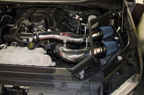 Injen 2015+ Ford F-150 V6 2.7L/3.5L EcoBoost Wrinkle Black Short Ram Intake (Includes Heat Shield) - PF9015WB