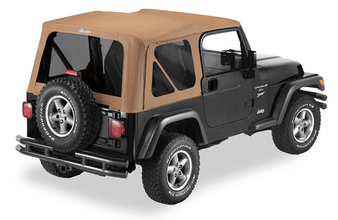 Bestop 97-02 Jeep Wrangler TJ Replace A-Top (Spice Sailcloth Tinted Windows No Door Skins ) - 79139-37