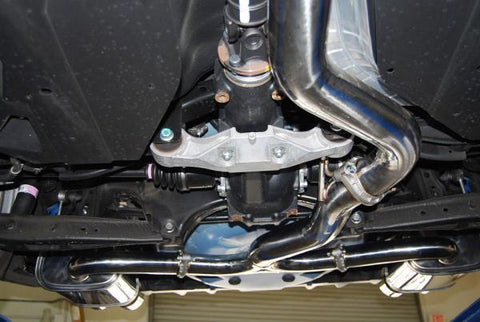 Invidia 15+ Subaru WRX/STI 4Dr Q300 Twin Outlet Rolled Titanium Burnt Quad Tip Cat-Back Exhaust - HS15STIG3T
