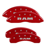 MGP 4 Caliper Covers Engraved Front Buick Rear Red Finish Silver Char 2018 Buick Envision - 49011SBSHRD