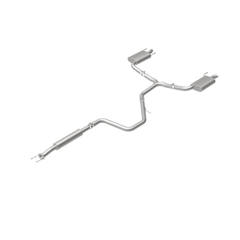 MagnaFlow Cat-Back SS 2.25/2.5in Dual Split Rear Exit Polished 3in Tip 2015 Chev Impala 3.6L V6 - 19023