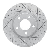R1 04-15 Mazda 3 Front Right Drilled & Slotted Geo-Carbon Rotor - 830-80065R