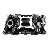 Edelbrock Chevy SB Performer EPS Manifold w/ Oil Fill Tube - Black Plasma - 2703-BP