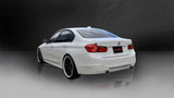 Corsa 12-14 BMW 335i Sedan AWD F30 3in Polished Touring Dual Rear Single 3.5in Tip Cat-Back Exhaust - 14938
