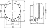 Hella 08-11 Mercedes Benz C350 Sport AMG Left Fog Lamp Assembly - 009295071