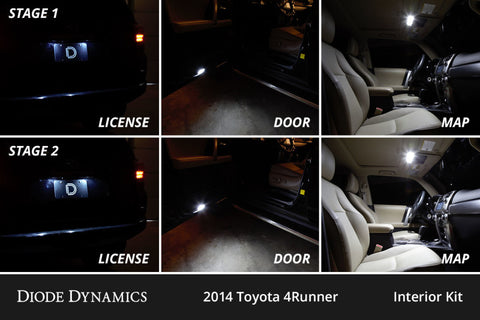 Diode Dynamics 10-24 Toyota 4Runner Interior LED Kit Cool White Stage 2 - DD0500
