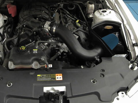 Airaid 11-14 Ford Mustang 3.7L V6 MXP Intake System w/ Tube (Dry / Blue Media) - 453-265