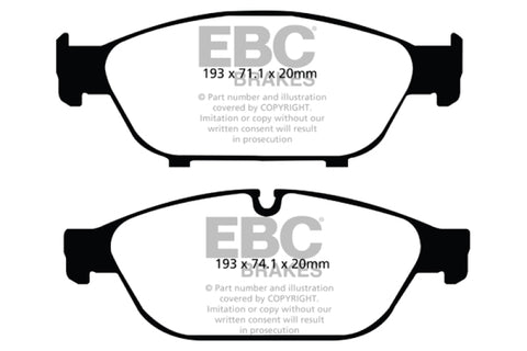 EBC 12+ Audi A6 Quattro 3.0 Supercharged Redstuff Front Brake Pads - DP32086C
