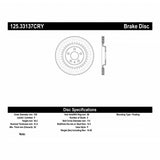 Stoptech 10-19 Audi S4 Premium Rear CryoStop Brake Rotor - 125.33137CRY
