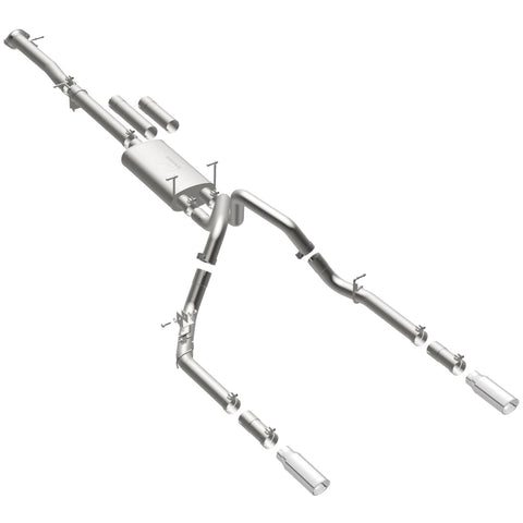 MagnaFlow Stainless Cat-Back Exhaust 2015 Chevy Silverado 2500HD 6.0L Dual Split Rear Exit 4in - 19027