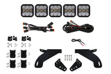 Diode Dynamics 21-22 Ford F-150 SS5 Grille CrossLink Lightbar Kit - Sport - White Combo - DD7317
