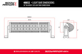 Body Armor 4x4 20in Blackout LED Light Bar Combo Beam with Wiring Harness - 40022