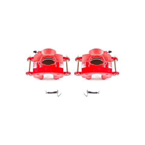 Power Stop 94-96 Chevrolet Impala Front Red Calipers w/o Brackets - Pair - S4020