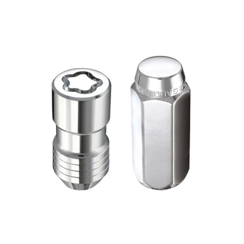 McGard 8 Lug Hex Install Kit w/Locks (Cone Seat Nut) M14X1.5 / 22mm Hex / 1.635in. Length - Chrome - 84825