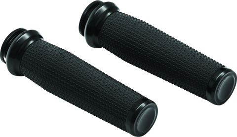 Kuryakyn Thresher Grips 18-Up Indian Models Black - 5961