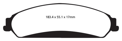 EBC 11+ Chrysler 300C 5.7 Redstuff Front Brake Pads - DP32139C