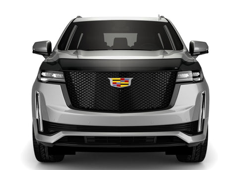 AVS 2021 Cadillac Escalade High Profile Bugflector II Hood Shield - Smoke - 25970