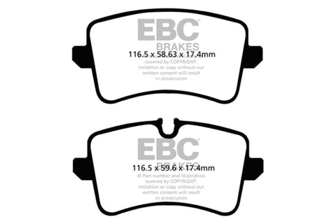 EBC 11-17 Audi A8 Quattro 6.3L Bluestuff Rear Brake Pads - DP52082NDX