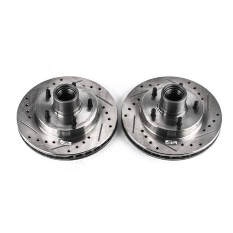 Power Stop 79-81 Buick Century Front Evolution Drilled & Slotted Rotors - Pair - AR8215XPR