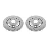 Power Stop 03-10 Audi A8 Quattro Rear Evolution Drilled & Slotted Rotors - Pair - EBR1010XPR