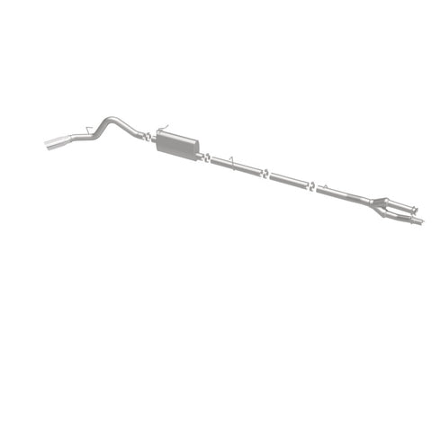 MagnaFlow Sys C/B 11-15 Ford Super Duty F250 6.2L EC CC, SS 3.5in Single Rear Pass Side Ext 5in Tip - 19174