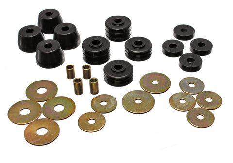 Energy Suspension D100-300 2&4Wd Body Mounts - Black - 5.4101G