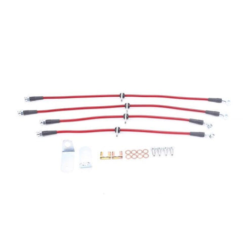 Power Stop 06-11 Honda Civic Front & Rear SS Braided Brake Hose Kit - BH00067