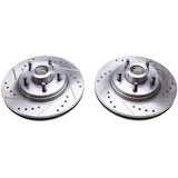Power Stop 84-86 Ford Mustang Front Evolution Drilled & Slotted Rotors - Pair - AR8118XPR