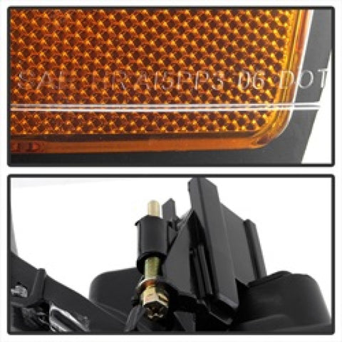 xTune Dodge Ram 1500 02-05 Amber Crystal Headlights Black HD-JH-DR02-AM-BK - 5014313