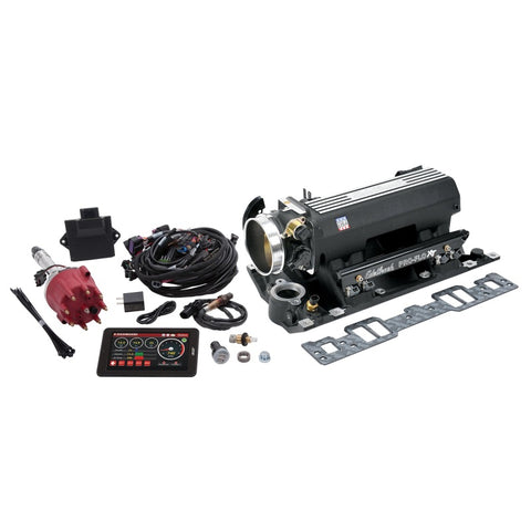 Edelbrock Pro Flo 4 XT EFI System Seq Port SBC Vortec/E-Tec 550 Max HP 29lb/hr Black Finish - 35823