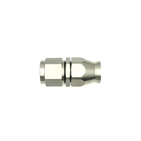 DeatschWerks 10AN Female Swivel Straight Hose End PTFE (Incl 1 Olive Insert) - Anodized Matte Black - 6-02-0858-B