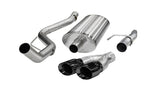 Corsa 2011-2014 Ford F-150 5.0L V8 Black Sport Cat-Back Exhaust - 14393BLK