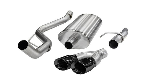 Corsa 2011-2014 Ford F-150 5.0L V8 Black Sport Cat-Back Exhaust - 14393BLK
