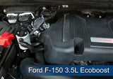 J&amp;L 2011-2024 Ford F-150 2.7L/3.5L/5.0L Passenger Side Oil Separator 3.0 - Clear Anodized - 3016P-C