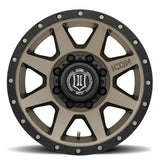 ICON Rebound 17x8.5 8x170 6mm Offset 5in BS 125mm Bore Titanium Wheel - 1817858150TT