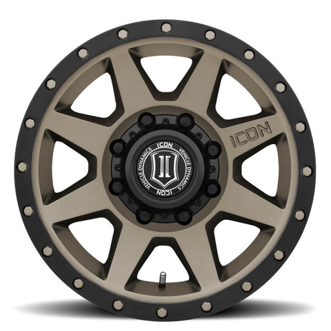 ICON Rebound 17x8.5 8x170 6mm Offset 5in BS 125mm Bore Titanium Wheel - 1817858150TT
