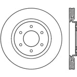 StopTech Power Slot 08-09 Infiniti QX4/QX56 / 07-09 Nissan Armada Right Front Slotted Cryo Rotor - 126.42099CSR
