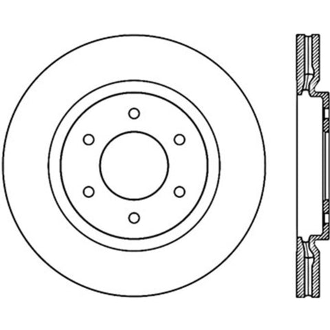 StopTech Power Slot 08-09 Infiniti QX4/QX56 / 07-09 Nissan Armada Right Front Slotted Cryo Rotor - 126.42099CSR