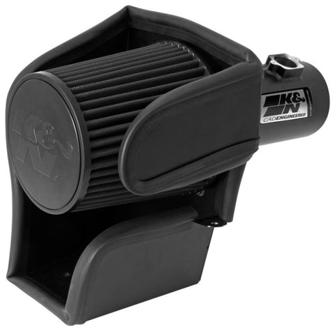 K&N 08-10 Ford F250/F350/F450/F550 Super Duty 6.4L V8 DSL Black Performance Intake Kit - 71-2576