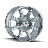 Mayhem 8104 Arsenal 18x9 / 5x150 BP / -12mm Offset / 110mm Hub Chrome Wheel - 8104-8997C